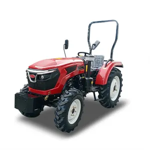 Prix des petits tracteurs diesel Euro5 chinois Tracteurs de pelouse 60HP 35hp 40hp 50hp 65hp 70hp 90hp avec lame de herse