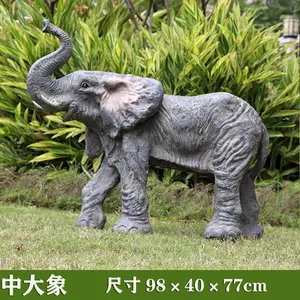 Vente chaude <span class=keywords><strong>2022</strong></span> : Sculpture d'éléphant en fibre de verre de haute qualité pour la décoration de parcs et de jardins - Product Image 2