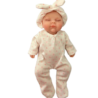 Adorable poupée reborn en silicone solide de 6 pouces avec pyjama à oreilles de lapin, cadeau pour les jeux quotidiens des enfants