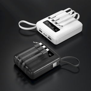 Hot bán được xây dựng trong Cáp sạc di động sạc nhanh 10000mAh dẫn ánh sáng/Hiển thị xách tay công suất cao ngân hàng điện - Product Image 6