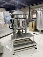 Cuve de pré-mélange pour formules cosmétiques, détergents et savons liquides, avec agitateur homogénéisateur et broyeur, en SUS316L/SUS304, à moteur, pour usage alimentaire