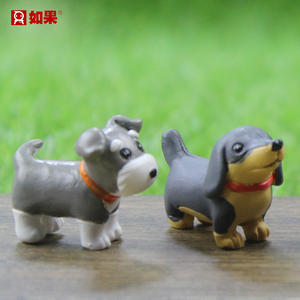 Mini figuritas de perro Roogo, nombres de perro para perros machos, hogar y jardín, adorno de resina para el hogar Schnauzer - Product Image 6