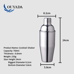 Fabbrica Diretta 600ml oro rosa in acciaio inox <span class=keywords><strong>cocktail</strong></span> shaker da india - Product Image 6