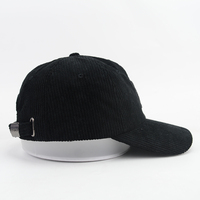 Casquette de baseball unisexe en velours côtelé à 6 panneaux avec logo brodé en boucle, visière incurvée, motif léopard, fermeture snapback, de haute qualité et personnalisable
