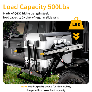 Yenuo Nhiệm Vụ Nặng Nề Thép Ngăn Kéo Slide 1 Cặp 16 "-40" Đầy Đủ Mở Rộng Bóng Mang Thiết Kế Công Nghiệp (76Mm)-500lbs - Product Image 2