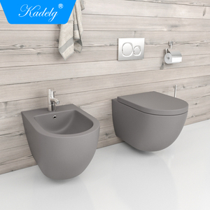 Bathroom Rimless Ceramic Matt <strong>Black</strong> <strong>Toilet</strong> Set Automatic Smart <strong>Toilet</strong> - Product Image 6