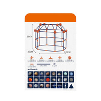 Nuevo producto superventas transfronterizo: tienda de campaña educativa infantil con diseño de cielo estrellado, juguete espacial para niños