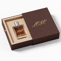 Boîte d'emballage en carton de luxe personnalisée pour flacon de parfum vide 50ML/100ML, boîte à tiroir pour flacon de parfum