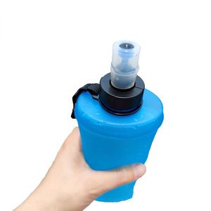Gym Water <b>Bottle</b> 250ml TPU Portable Direct-<b>Drink</b> Spout <b>Straw</b> Carry Handle for Summer Event - Product Image 5