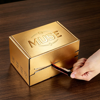 Boîte à capuchon rigide en carton ondulé en matériaux recyclés pour emballage personnalisé, gaufrage de logo, bande de déchirement, fermeture éclair, options de transport et de cadeaux