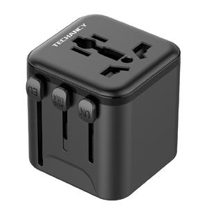Adaptateur de chargeur de voyage compact blanc premium Techancy TM24202, sûr et stable, avec logo personnalisé, achat en gros 2025 - Product Image 1