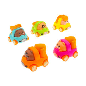 Ours coloré retirer voiture plastique Friction ingénieur véhicule pour enfants 65mm Surprise Capsule jouets - Product Image 6