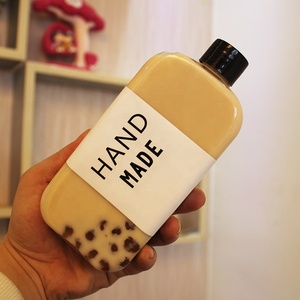250ml/350ml/400m/<strong>500ml</strong> Cute <strong>Plastic</strong> Juice <strong>Bottle</strong> Disposable Beverage PET <strong>Bottle</strong> with Aluminum Cap or Black <strong>Plastic</strong> Cap - Product Image 5