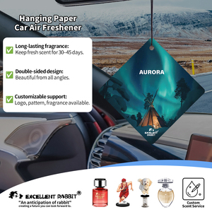 Deodorante per Auto Premium all'Aroma di Coniglio Aurora, Fragranze Multiple di Lusso, Cartoncini Profumati di Alta Qualità, Vendita all'Ingrosso - Product Image 5