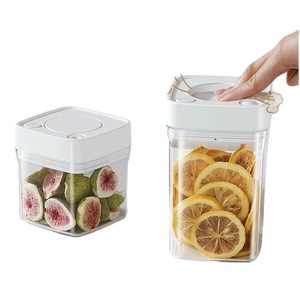 <span class=keywords><strong>Vacare</strong></span> Contenedor de grado alimenticio colocable Sellado al vacío Un botón de apertura Contenedores de congelador sin BPA Mantiene los alimentos frescos por más tiempo - Product Image 2
