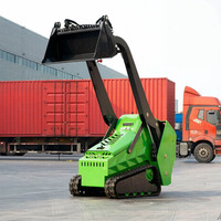 Penjualan Langsung Pabrik Compact Skid Steer Loader Mini Micro Bagger untuk Pekerjaan Konstruksi dan Lanskap Harga Grosir untuk Dijual