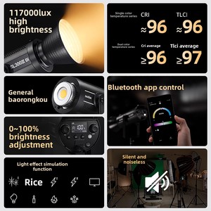 Godox SL300W/SL300BI Luz LED de Tercera Generación para Transmisión en Vivo, Fotografía y <span class=keywords><strong>Video</strong></span>, para Estudio y Retratos - Luz para Aplicaciones - Product Image 3