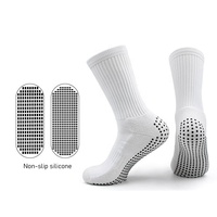 Fabrication en gros de chaussettes de sport pour hommes, antidérapantes, avec logo personnalisé, chaussettes de football