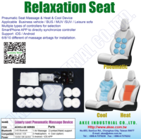 Appareil de massage pneumatique pour siège de voiture, masseur corporel intelligent de luxe, relaxation, contrôlé par application, 12V/24V, chaleur et refroidissement