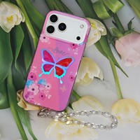 Étui de luxe pour téléphone portable iPhone 17 Pro Max 16 15 14 13 12 11 7 6, pochette mignonne pour Samsung Oppo avec dragonnes pour Redmi