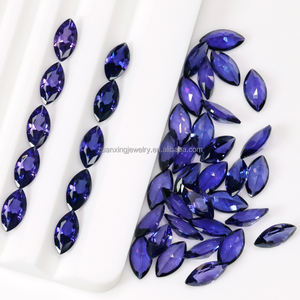 <span class=keywords><strong>Marquis</strong></span> coupe laboratoire ensemble saphir arc-en-ciel irisation Bracelet collier bague 4x8mm spécial petites pierres précieuses assorties en vrac - Product Image 2