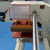 Presse à chaud industrielle 8x8 pouces (20x20cm) pneumatique à double station pour sublimation d'étiquettes et logos