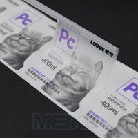 Transparent brillant or Logo autocollant haute clair PP Spot UV mat vernis adhésif vinyle étiquettes autocollant étanche