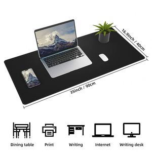 Sanxing Large <b>Leather</b> <b>Desk</b> <b>Mat</b> Rectangular 700x300mm With Wrist Rest Office Use - Product Image 6