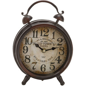 Reloj de mesa de madera cuadrado vintage con acabado clásico perfecto para una decoración elegante del hogar estilo atemporal para cualquier habitación - Product Image 3