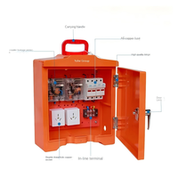 Boîte de distribution industrielle 16A 3 pôles, interrupteur principal DZ15, boîtier ABS étanche IP54, sortie monophasée 220V, 20 prises