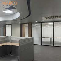 Cloison de bureau en aluminium, cloison modulaire pour bureau, cloison en verre, cloison personnalisée pour bureau à plan ouvert