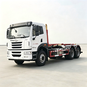 Camion à benne basculante FAW Jiefang 6x4 de haute qualité, camion à conteneurs à déchets de 20 tonnes avec système de bras hydraulique - Product Image 6