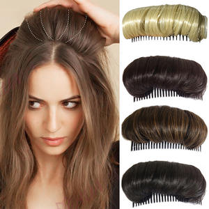 Extensiones de Cabello K-Silk P-Silk con Peinado de Peineta, Estilo Natural Marrón, Rizado y Voluminoso, para Mujer, Moño Invisible para la Frente - Product Image 5