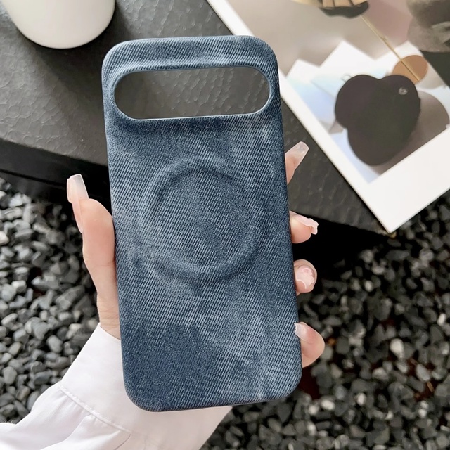 High Quality Denim Magnetic Mobile Phone Case for Google Pixel 10 Pro 9 Pro XL 8A 8 9 Wireless Charging Shockproof Hard Cover
