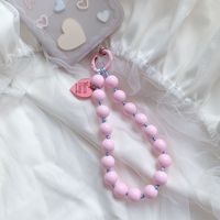 Dragonne de téléphone perlée Y2K esthétique, colorée, faite à la main, universelle, anti-perte, pour femmes et jeunes filles