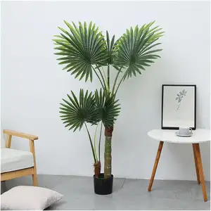 Artificial Fake Tree Plants Christmas Plastic Simulation Olive Palm Banana Big Artificial Plant With Vase For Home Decor