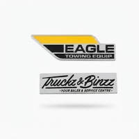 Design personnalisé auto-adhésif Chrome lettres autocollant ABS 3D robuste durable emblème de voiture Logo