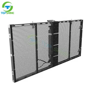 Indoor Film Shopping window P3.91-7.82 Glass Led Video Wall Grid Module Display Flexible Transparent Led Screen