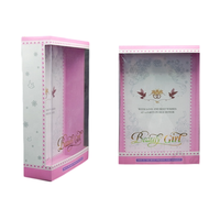 Boîte d'emballage personnalisable pour poupées de vente au détail, boîte d'emballage en papier avec logo personnalisé, boîtes cadeaux pour poupées costumées avec fenêtre en PVC pour poupées de 14 pouces