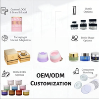 Pot en plastique PP de 50 g, pot à crème à double paroi, crème hydratante pour bébés et enfants, couvercle cosmétique, pot en plastique cosmétique vide