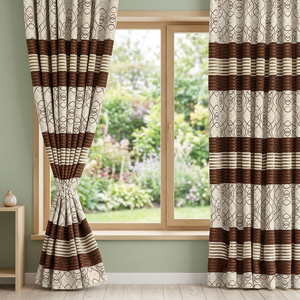 Fancy Designer <b>Kitchen</b> <b>Door</b> Window Blackout Built-In Customizable Cotton Printed <b>Curtain</b> - Product Image 3