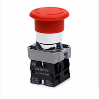 Interrupteur d'arrêt d'urgence série XB2 22 mm, bouton poussoir à tête de champignon rouge, réinitialisation par torsion, verrouillage, sécurité, interrupteur d'arrêt d'urgence