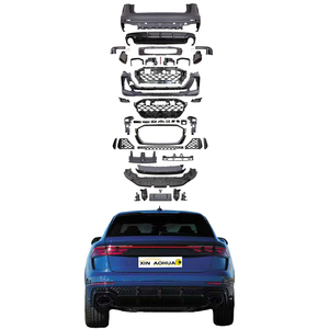 Kit carrosserie PP haute qualité pour <span class=keywords><strong>Audi</strong></span> Q8 2019-2023, transformation en look <span class=keywords><strong>RSQ8</strong></span> 2025, pare-chocs avant et arrière avec diffuseur - Product Image 1