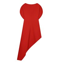 PB&ZA Groothandel Zomer Nieuwe Aanwinst Dameskleding Off-the-Shoulder Puffmouw Asymmetrische Zoom Mini Jurk 2102098