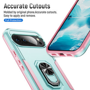 Funda Protectora Resistente y Duradera de TPU y PC 2 en 1 con Anillo Magnético, <span class=keywords><strong>a</strong></span> Prueba de Golpes, con Recortes Precisos para Google <span class=keywords><strong>Pixel</strong></span> 10 - Product Image 6