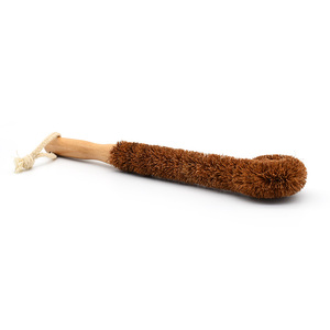 Respetuoso del medio ambiente Natural de logotipo personalizado cepillo de limpieza cepillo de <span class=keywords><strong>madera</strong></span> de haya de mango largo fibra de coco de cepillo de botella para taza - Product Image 3