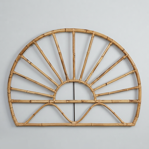 Handmade Eco-Friendly Bamboo <b>Rattan</b> Cane Headboard Convertible Design for Master Bedroom and Living Room Home Furniture - Product Image 1