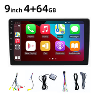 9/10 Inch Portable 2 Din Touch Screen Radio with Android Auto CarPlay GPS DSP-All RAM/ROM for Player