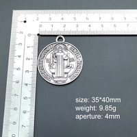 Pendentif médaille saint charbel saint jude thaddeus personnalisé en gros