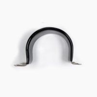 Abrazaderas Metálicas Personalizables con Revestimiento de PVC Negro, Clips Aislantes con Marcas de Tamaño para Arnés de Cables OEM